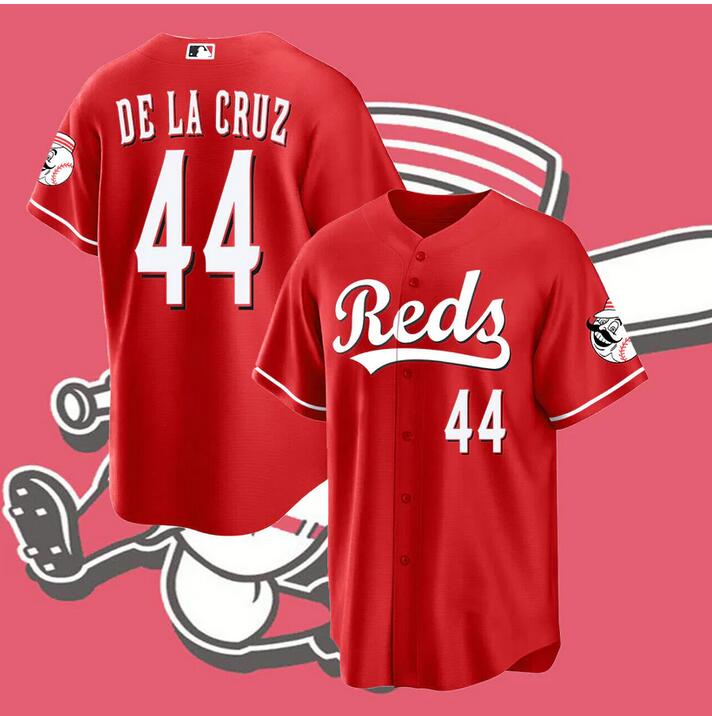 2023 Men MLB Cincinnati Reds 44 Elly De La Cruz red jerseys